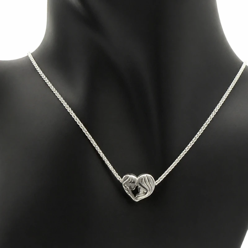 Zawieszka charms srebro 925 Mama i córka siostry przyjaciółki dwustronna 1,2 cm