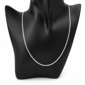 Łańcuszek srebro 925 Bismarc 50 cm 3 mm 3 g elegancki klasyczny