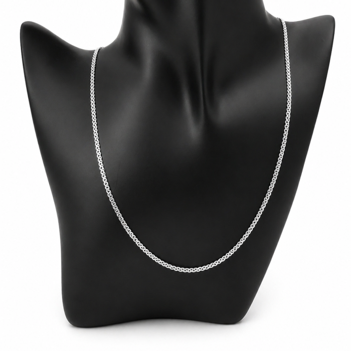 Łańcuszek srebro 925 Bismarc 50 cm 3 mm 3 g elegancki klasyczny