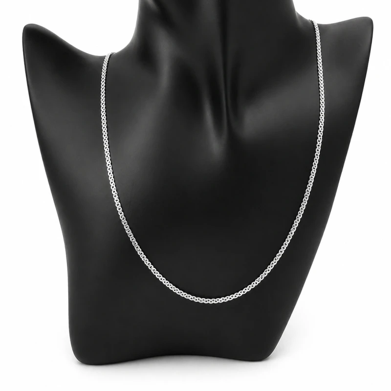 Łańcuszek srebro 925 Bismarc 50 cm 3 mm 3 g elegancki klasyczny
