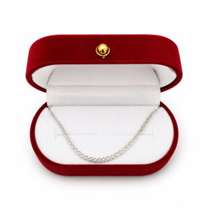 Łańcuszek srebro 925 Bismarc 50 cm 3 mm 3 g elegancki klasyczny