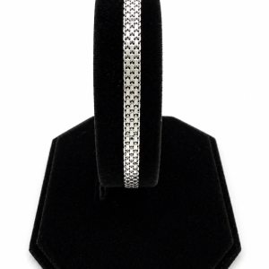 Bransoletka srebro 925 Bismarc szeroka 18 cm 4 mm elegancka