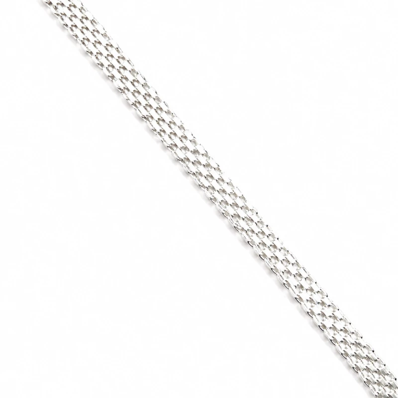Bransoletka srebro 925 Bismarc szeroka 18 cm 4 mm elegancka