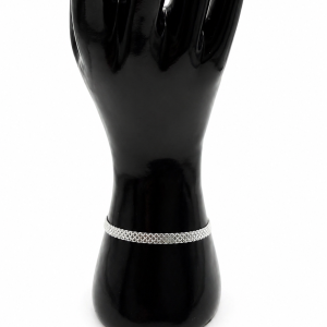 Bransoletka srebro 925 Bismarc szeroka 18 cm 4 mm elegancka