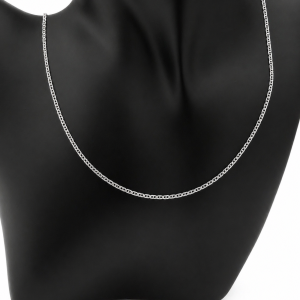 Łańcuszek srebro 925 Marina Gucci diamentowany 50 cm 2 mm 2,7 g elegancki
