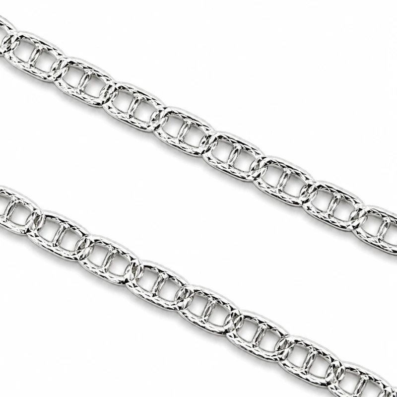 Łańcuszek srebro 925 Marina Gucci diamentowany 50 cm 2 mm 2,4 g elegancki
