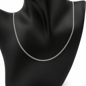 Łańcuszek srebro 925 Marina Gucci diamentowany 50 cm 2 mm 2,4 g elegancki