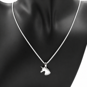 Zawieszka srebrna 925 jednorożec Unicorn 1,5 cm cyrkonie 1,3 g